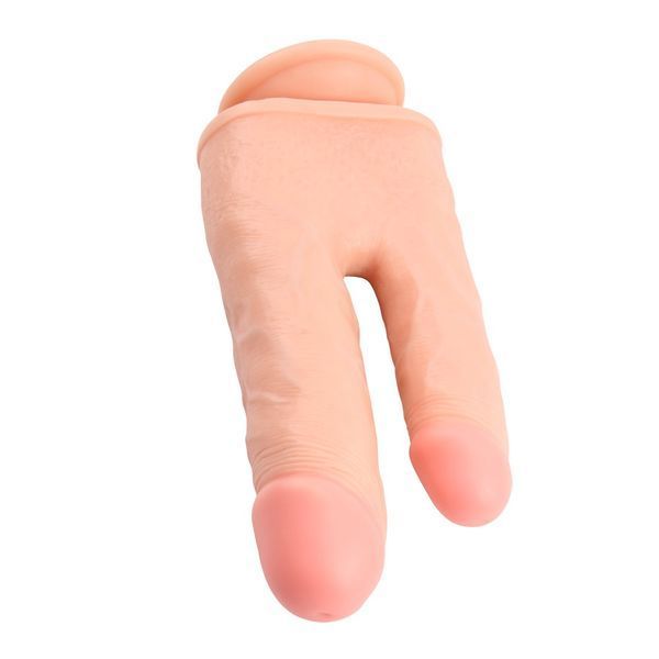 Podw&oacute;jny dildo z moszną Chisa Ballsy Super Cock Bromeo # 02 na przyssawce, ciało