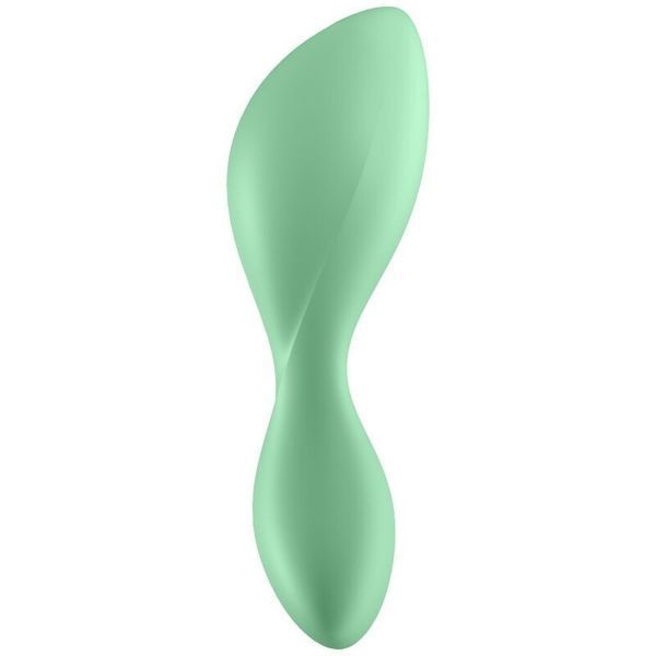 Зелена анальна смарт-пробка з вібрацією Satisfyer Trendsetter