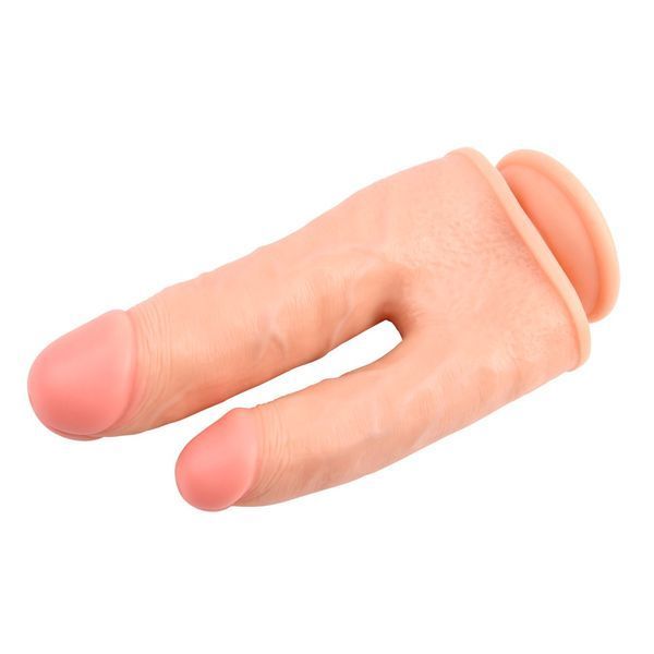 Podw&oacute;jny dildo z moszną Chisa Ballsy Super Cock Bromeo # 02 na przyssawce, ciało