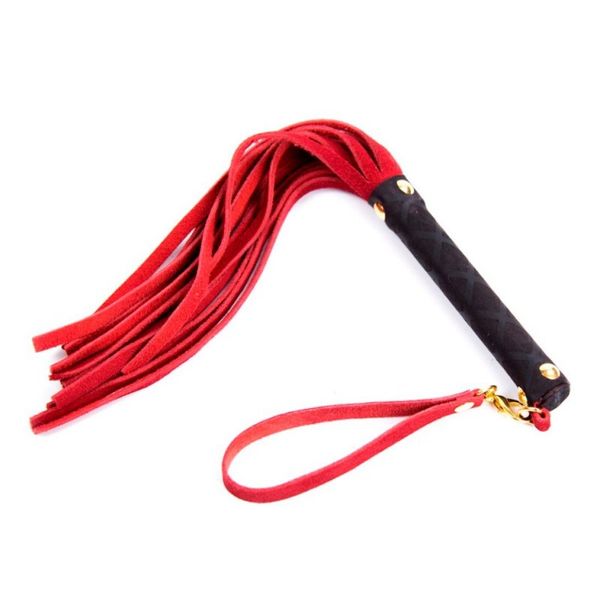 Флоггер DS Fetish Leather flogger S red 292000123 фото