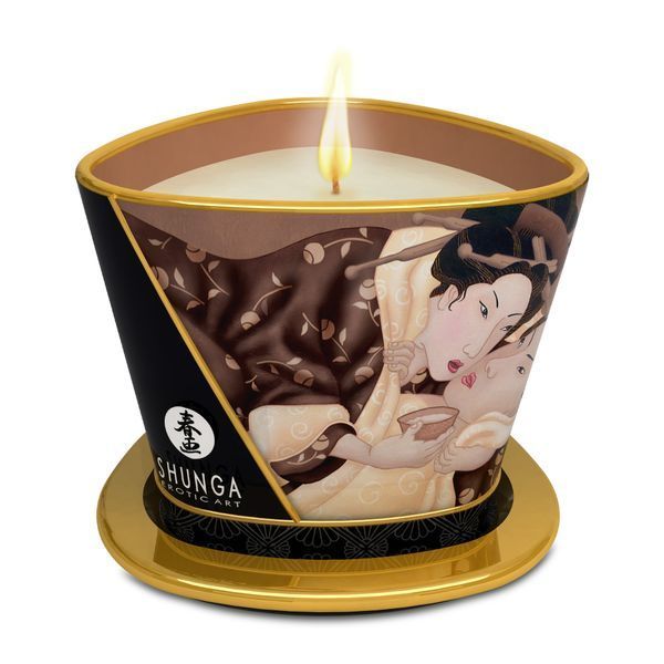 Масажна свічка Intoxicating Chocolate аромат: шоколад, 170 мл. SHUNGA (Канада) SH045094 SafeYourLove