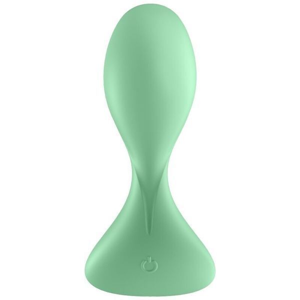Зелена анальна смарт-пробка з вібрацією Satisfyer Trendsetter
