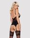 Сатиновий мереживний корсет Obsessive Obsessive 810-COR-1 babydoll & thong SO7156 фото 2 Safeyourlove