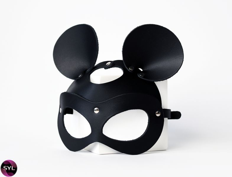 Маска мишки з натуральної шкіри Mouse Mask K0010 SafeYourLove