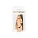 Penthouse Open Secret thong panties, open access, mesh and stone decor, Black, L/XL