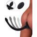Korek analny Tail z wibracją Taboom Puppy Wiggle Tail, z pilotem, silikonowy, czarny