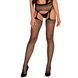 Чулки-стокинги из сетки разного размера Obsessive Garter stockings S815, имитация гарт SO7274 фото 1
