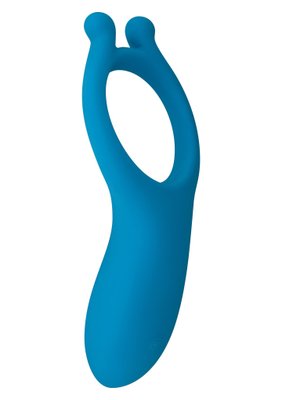 Эрекционное кольцо с вибрацией Toy Joy синее, 11 х 5.5 см TJ10382 фото
