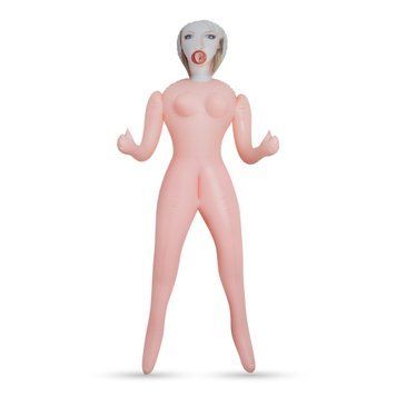Секс-кукла с 3 отверстиями Crushious CRISTINA The Inflatable Nurse, бежевая, 155 см C19625 фото
