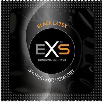 Презервативи чорного кольору EXS BLACK LATEX