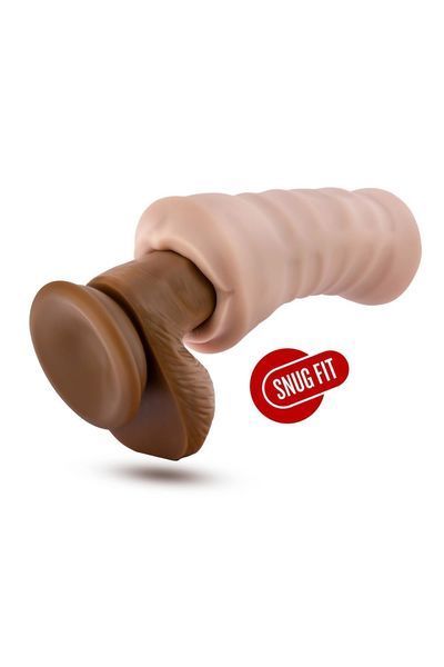 Realistic Blush ENLUST NICOLE Mouth Masturbator with Vibrating Bullet Included
