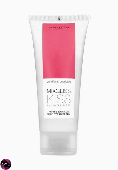 Лубрикант на водной основе MixGliss KISS Wild Strawberry (70 мл) Дикая Клубничка SO1620 фото