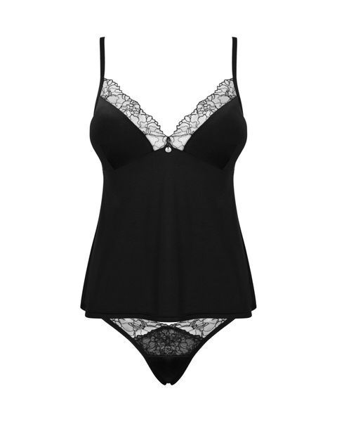 Топ та трусики Obsessive Bella Rou top & panties, топ, трусики, розмір M/L SO7862 SafeYourLove