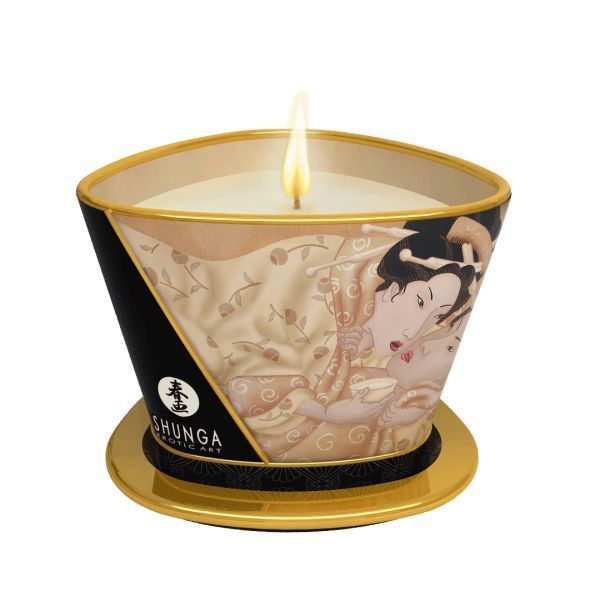 Масажна свічка Shunga Massage Candle – Vanilla Fetish (170 мл) з афродизіаками SO2511 SafeYourLove