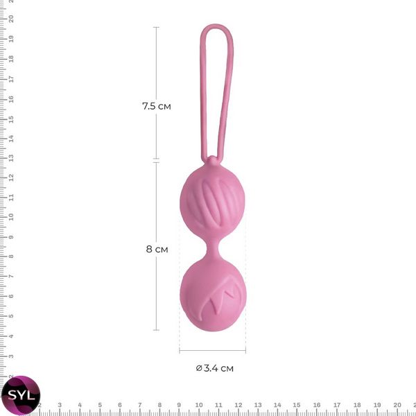 Вагінальні кульки Adrien Lastic Geisha Lastic Balls Mini Pink (S), діаметр 3,4 см, маса 85 г AD40431 SafeYourLove