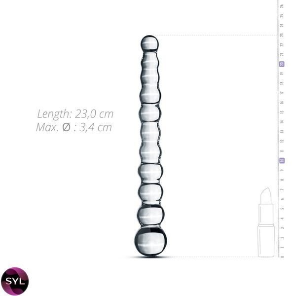 Стеклянный дилдо в виде бусин Gildo Glass Dildo No. 20 SO4415 фото