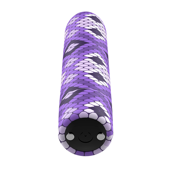 Потужна віброкуля Custom Bullets Snake Purple CB912314 SafeYourLove