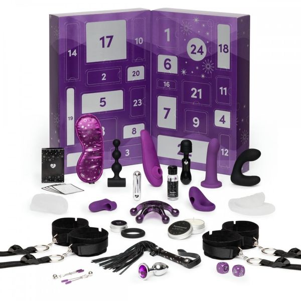 Адвент календар (24 предмети) Lovehoney Couple's Advent Calendar Фіолетовий W85865 SafeYourLove