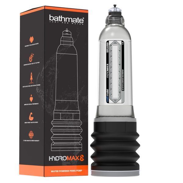 Гідропомпа Bathmate Hydromax 8 Clear, для члена довжиною від 15 до 20 см, діаметр до 5,5 см SX2298 SafeYourLove