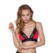 Эластичный топ с кружевом Passion TOP red-black SO4185 фото 1