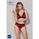 Эластичный топ с кружевом Passion TOP red-black SO4185 фото 3