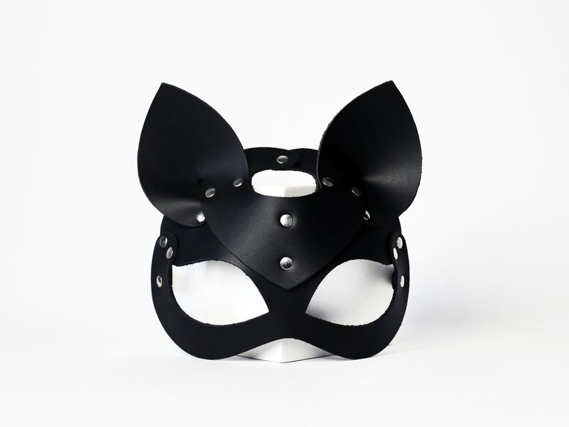 Маска котика з натуральної шкіри Kitty Mask K0012 SafeYourLove