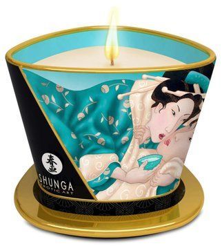 Свеча для массажа Shunga Massage Candle Island Blossoms с цветочным ароматом, 170 мл T274524 фото