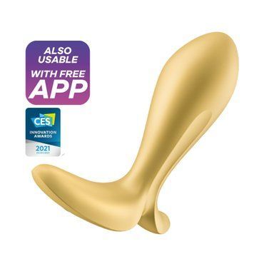 Золотой анальна пробка Satisfyer Intensity Plug