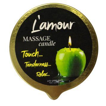Świeca do masażu L'amour Juicy Apple Gold, 70 ml