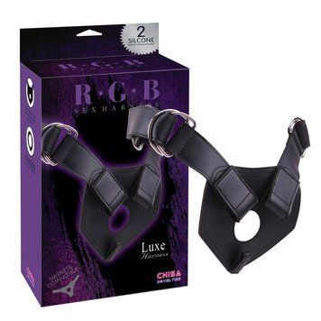 Трусики для страпону Chisa R.G.B Sex Luxe Harness, чорні 62936 /CN-522062936 SafeYourLove