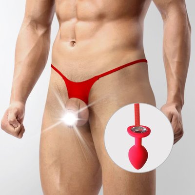 Мужские трусы с силиконовой анальной пробкой Art of Sex - Joni plug panties SO6171 фото