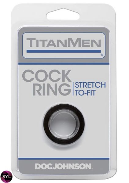 Ерекційне кільце Doc Johnson Titanmen Tools - Cock Ring - Black SO4021 SafeYourLove