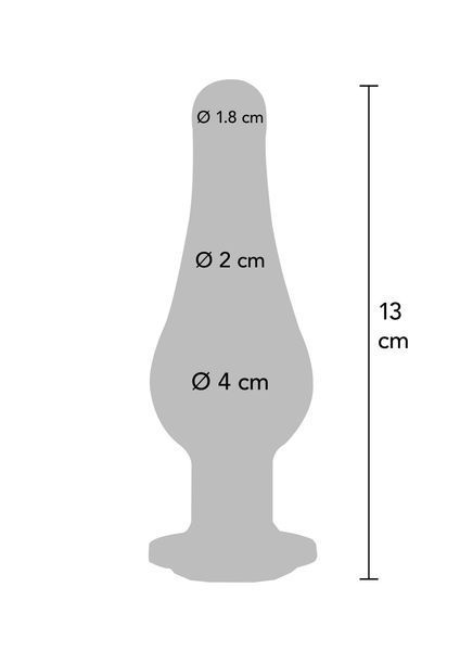 Metal anal plug TOY JOY Diamond, L, 13 &times; 9.5 cm