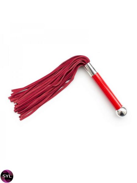 Флоггер DS Fetish Leather flogger suede red 292001054 SafeYourLove