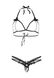 Leg Avenue Leg Avenue Open cup bra and pearl panty OS Black SO7931 фото 9 Safeyourlove