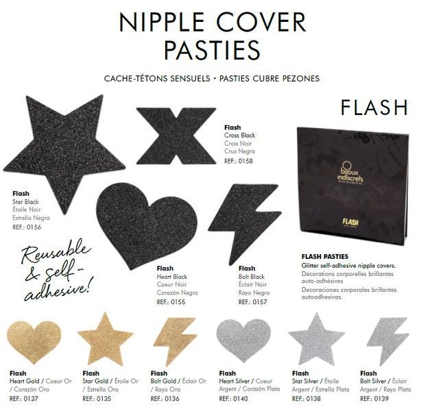 Пестиси у вигляді сердець Bijoux Indiscrets, золотисті B0137 SafeYourLove