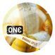 Prezerwatywa smakowa ONE FlavourWaves Banana Split, 1 szt., ż&oacute;łta, o zapachu deseru bananowego