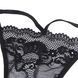 Star Night lace thong, Black