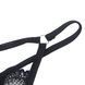 Star Night lace thong, Black