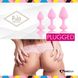 Набір силіконових анальних пробок FeelzToys - Bibi Butt Plug Set 3 pcs Pink SO4576 фото 5 Safeyourlove