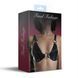 Bodice made of genuine leather Feral Feelings - Bikini Top, color Black