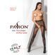 Erotic bodystocking tights Passion S007, beautiful fishnet tights with cut out, color Black
