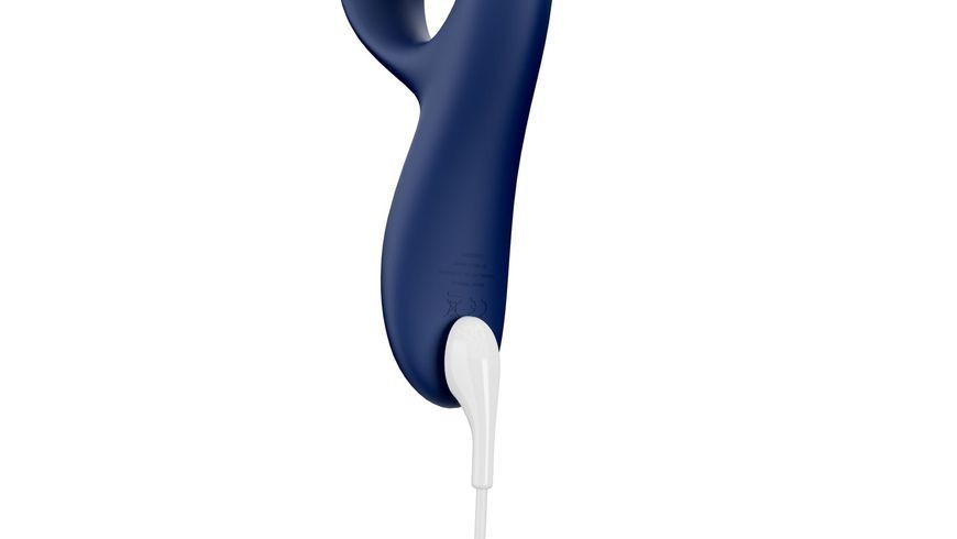 Inteligentny wibrator w kształcie kr&oacute;liczka We-Vibe Nova Midnight, ergonomiczny, regulowany kąt nachylenia korpusu