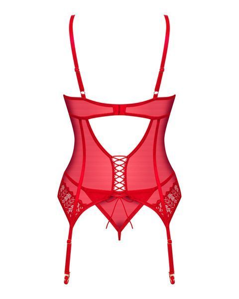Корсет Obsessive Ingridia corset & thong SO9028 SafeYourLove