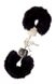 Наручники METAL HANDCUFF WITH PLUSH, BLACK T160031 фото 1