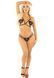 Set of Leg Avenue Open Cup Bra and Pearl String, color Black