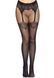 Tights Leg Avenue Fishnet tights with back seam One size, back seam, lace, mesh, Black