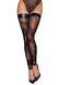 Чулки Noir Handmade F243 Tulle stockings with patterned flock embroidery, размер S SX0155 фото 1