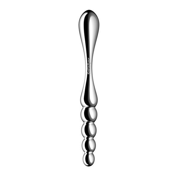 Metalowy dildo Satisfyer Star Force 1, dwustronny, można podgrzewać i chłodzić