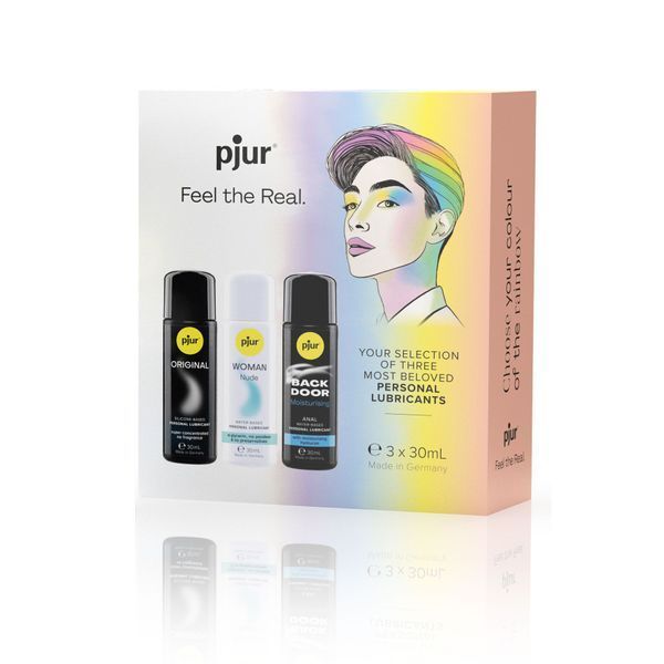 Pjur Pride Box set - premium lubricants for maximum comfort (3x30 ml)